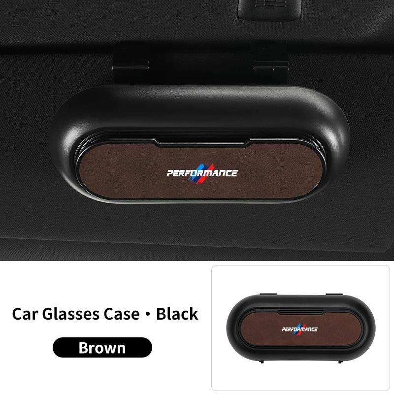 Car Sticker 2025 Hot Car Sun Visor Clip Glasses Cards Case Auto Sunglasses Visor Glasses Holder For BMW X1 X3 X5 X7 F15 F16 F30