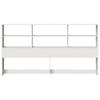 Headboard with Storage Space White 180 cm Solid Pine Wood