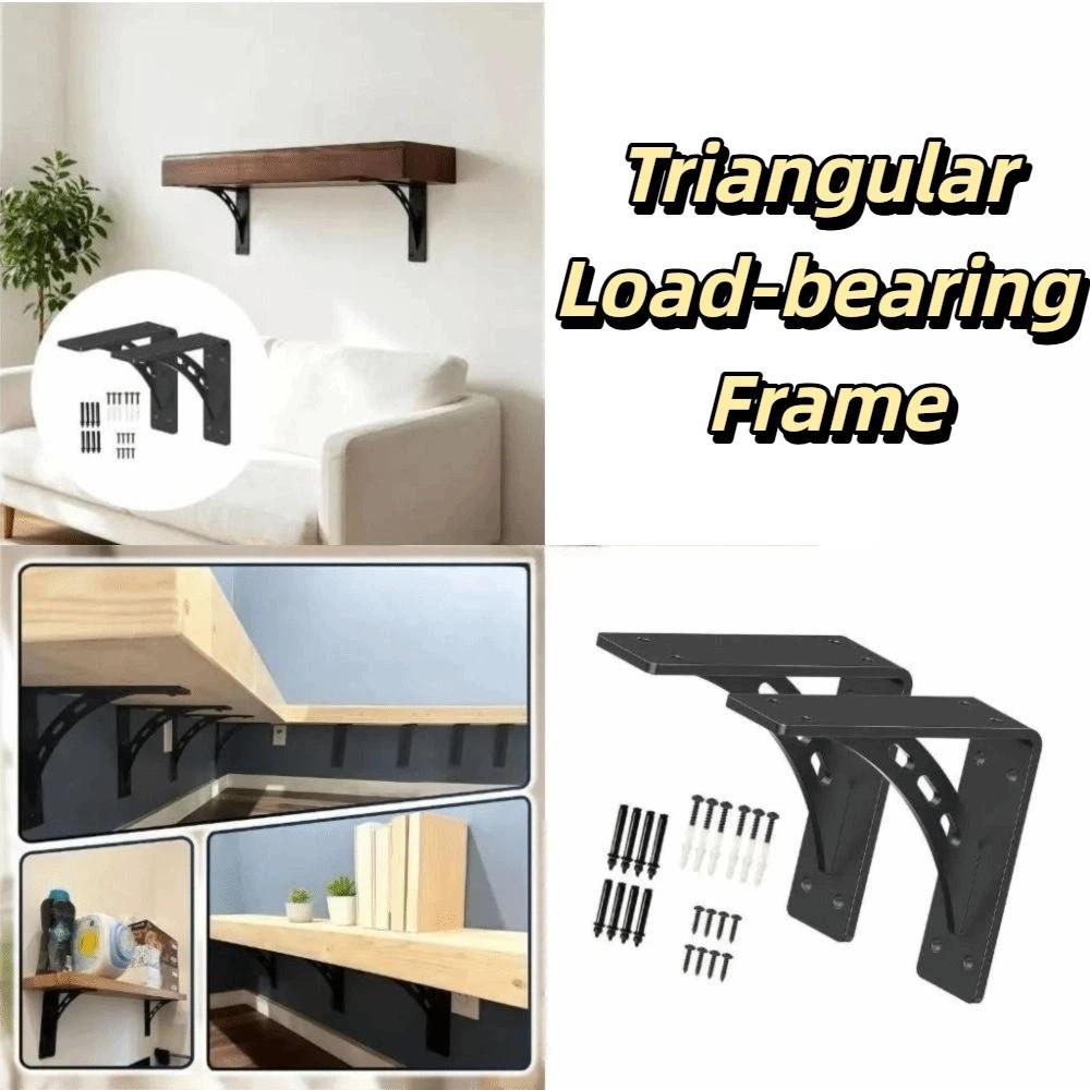 Solid Material Floating Shelf Bracket Triangular Design Hidden Shelf Bracket Storage Shelves