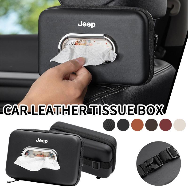 Car Armrest Box Backrest Hanging Multifunctional Tissue Bag For Jeep Renegade Compass Grand Cherokee Wrangler Jk Gladiator