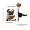 Car Air Freshener Vent Clip Air Vent Dog Car Fragrance Diffuser 2D Acrylic Aromatherapy Diffuser Long-Lasting Scent Vehicle