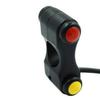 2 Push Buttons Switch Red Yellow 12V 1pcs 22mm ATV Handlebar