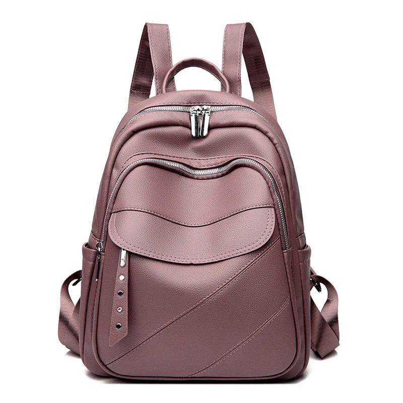 Kids Backpack for Girl Fashionable Soft Leather Travel Bag Student PU Backpack Kawaii Backpack Mother Kids Bags