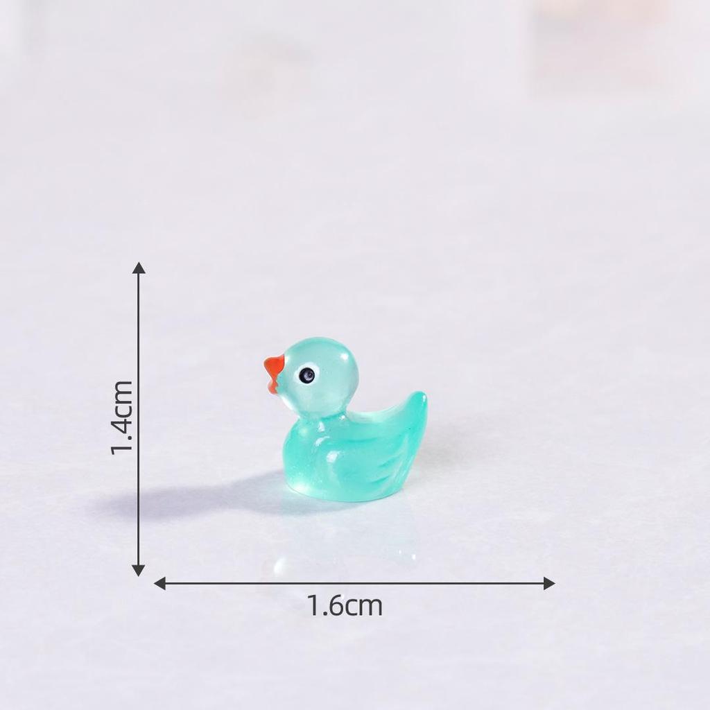 Pryskyřičná svítící kachna DIY komponenty pro šperky a vlasové doplňky