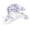 Decorative Elephant Statue Figurine Sculpture Resin Home Decor Collectible Ornament Blue and White Porcelain S(6 X 4 X