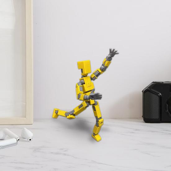 Joint Man Ornament 3D Printed Moveable Joints Different Posture Robort Toy Human Figurine Home Office Desktop Ornament