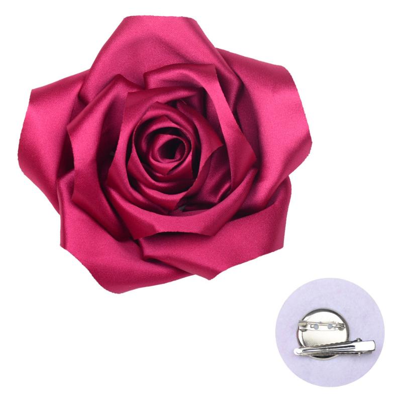 Exaggerate Multi-Layer Fabric Rose Flower Brooch For Women Girl Magazine Wedding Shoot Accessory Pin Dress Suit Corsage