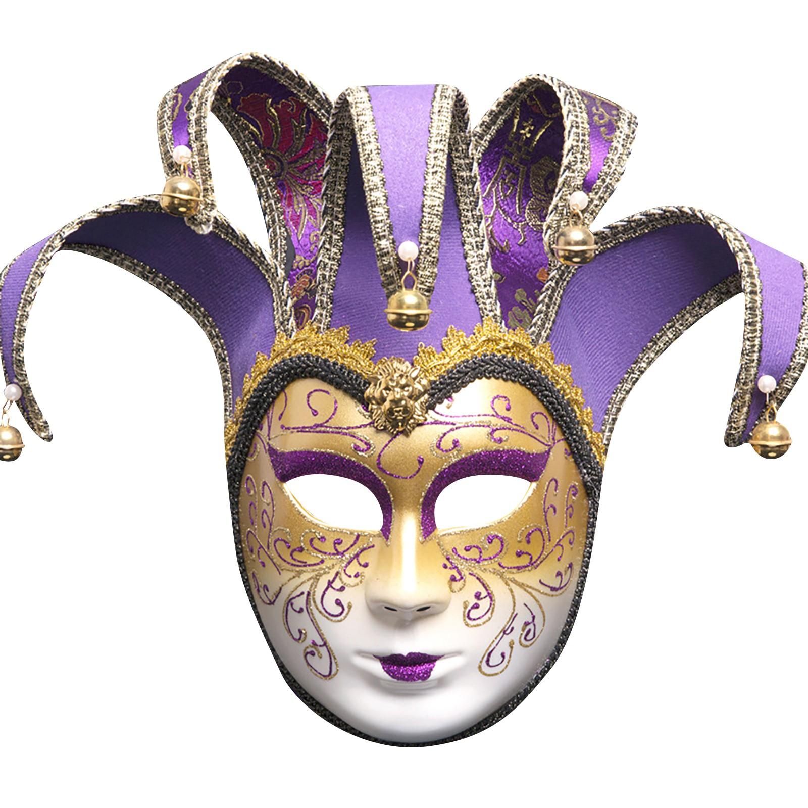 

Full Face Venetian Masquerade Mask Christmas Halloween Party Ball One Size фиолетовый