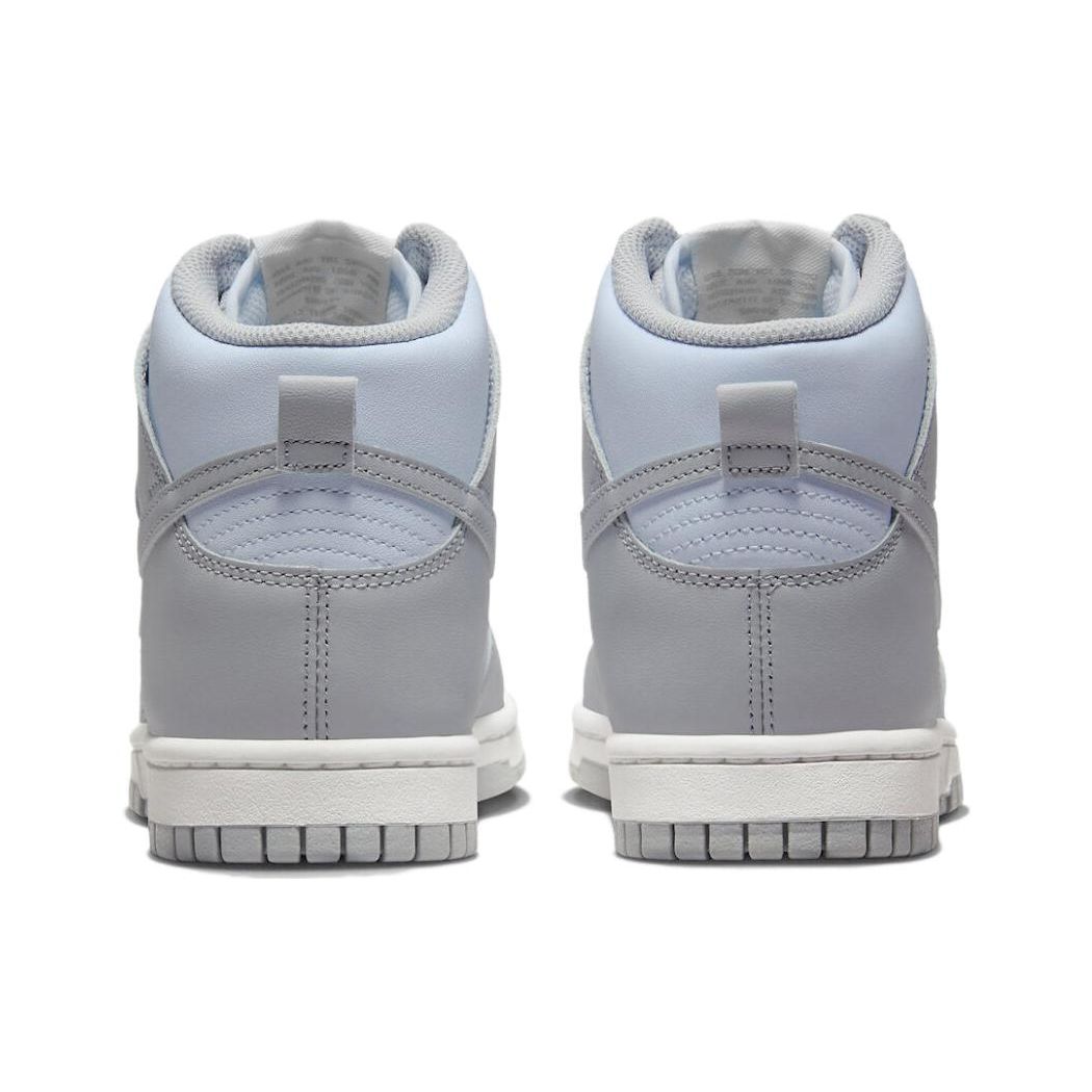 Женские кроссовки Nike Dunk High Blue Tint светло-дымчато-серые Summit-White DD1869-401 — фото 5