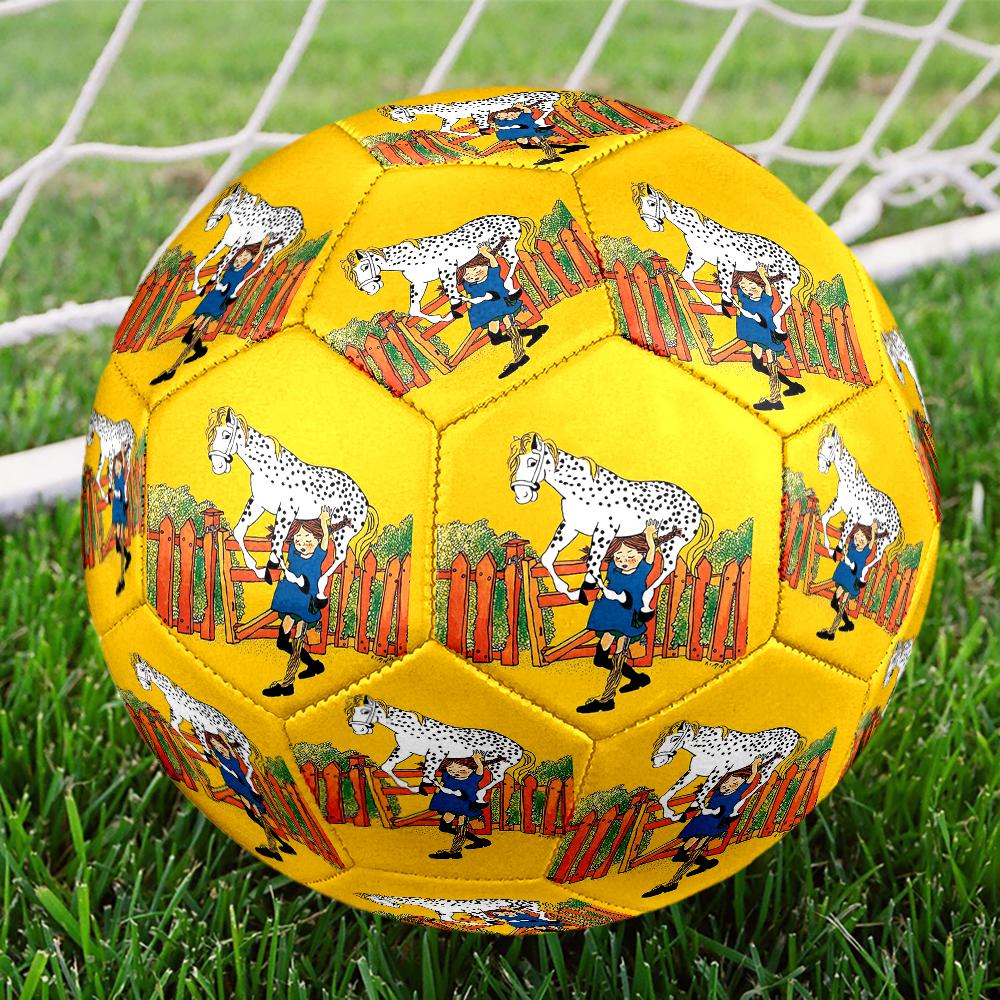 Pippi Longstocking Theme Size 5 Soccer Ball, Suitable for Both Indoor and Outdoor Matches, a Gift Suitable for Everyone.