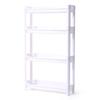 Slim Behind-Door Storage Trolley: Multi-Layer Shelf for Bathroom & Toilet.