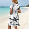 Dresses For Women Short Sleeve O Neck Casual Dresses Waist Maternity Dress With Pockets