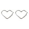 Trendy 1Pair Lovely Women Fashion Personality Exaggerated Hollow Heart Design Earring Cuff For Girl Birthday Jewelry Gift