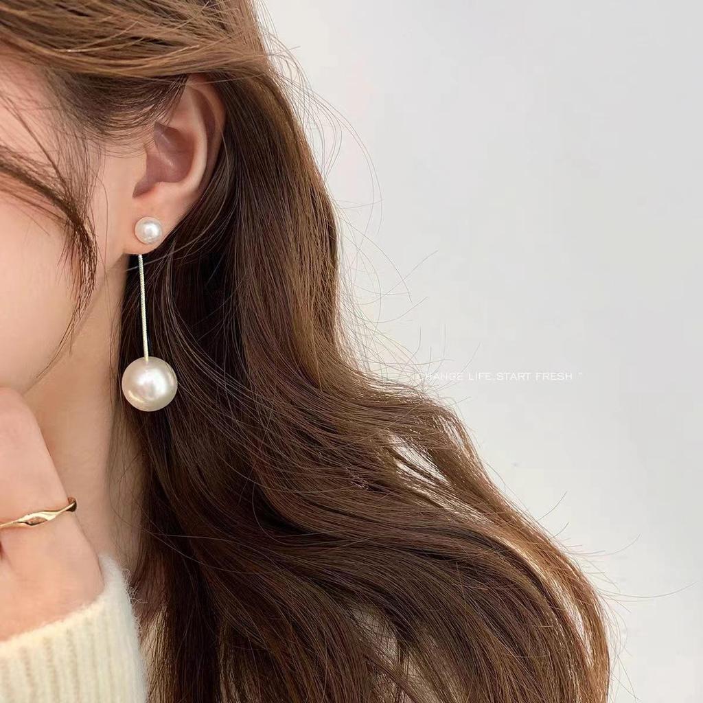 Luxury Two-Way Long Tassel Pearl Earrings for Women