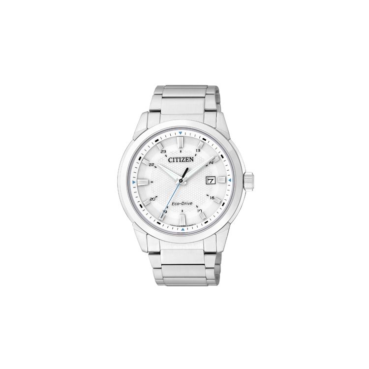 Citizen 50M Water Resistant Eco-Drive Quartz Watch Unisex Watches White BM7141-51A White Dial