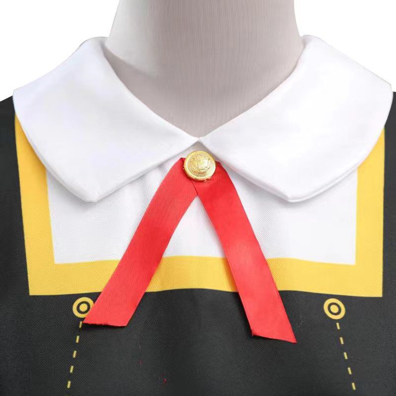 Traje de Cosplay de Spy X Family Anya Forger Cos Colegio Edén Ania Traje de Cosplay Disfraz Bidimensional