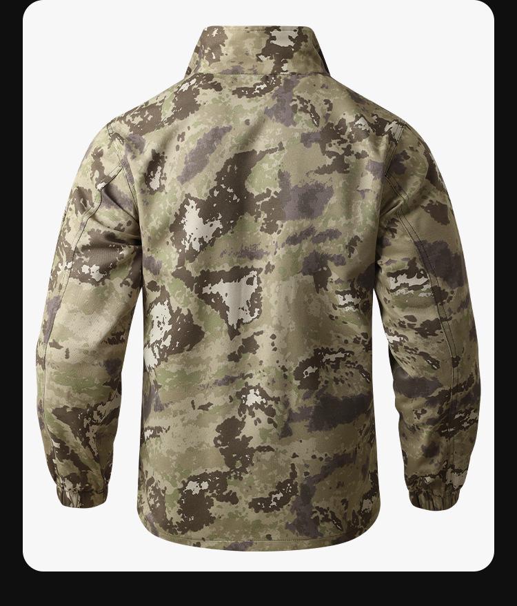 Set de îmbrăcăminte de lucru camuflaj pentru bărbați, pentru exterior: Îmbrăcăminte tactică de alpinism respirabilă, rezistentă la uzură, pentru primăvară și toamnă.
