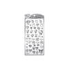 Crux Uruchuru Stickers Sanrio Characters/Silver 139149