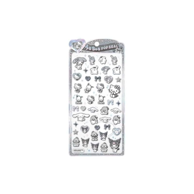 Crux Uruchuru Stickers Sanrio Characters/Silver 139149