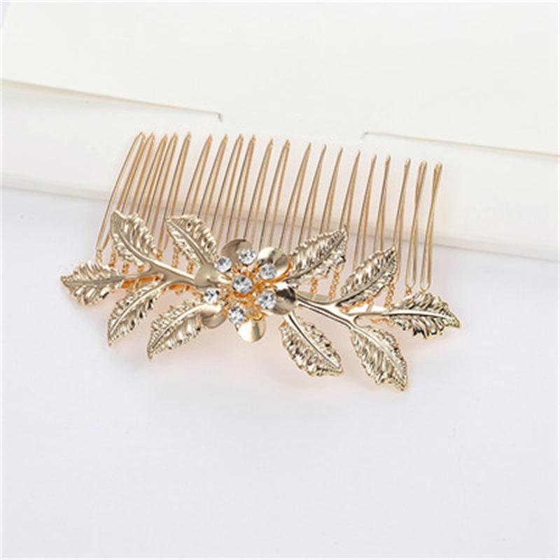 Comb Hair Accessories Leaf Hair Plug Clip Updo Hairpin Wholesale Comb Hair Women Duckbill Comb Bangs Korean Hair Hairpin Top Clip