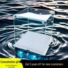 Transparent Cake Box with White Lid - 4, 6, 8, 10 Inch Three-in-One Heightened for Birthday Cakes