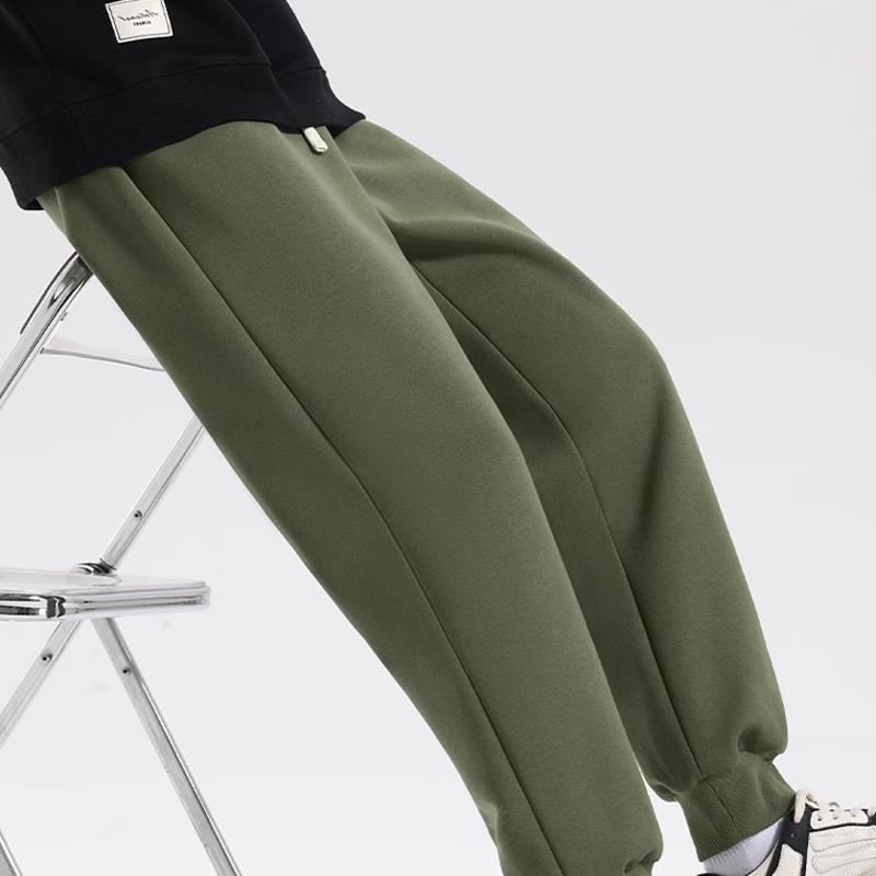 MINISO Men's Fleece-Lined Windproof Jogger Pants