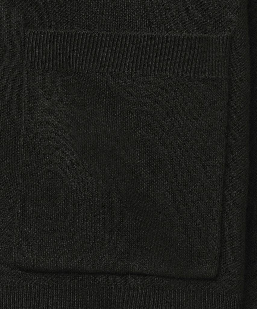 Noirer Essential Loose Fit V-Neck Cardigan (Black)