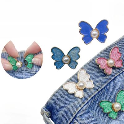 Schöne Schmetterlingsschnalle für Jeans, abnehmbares Design, nützliche Schnalle, Jahreszeitenwechsel, Jeans-Taille, verstellbare Schnalle
