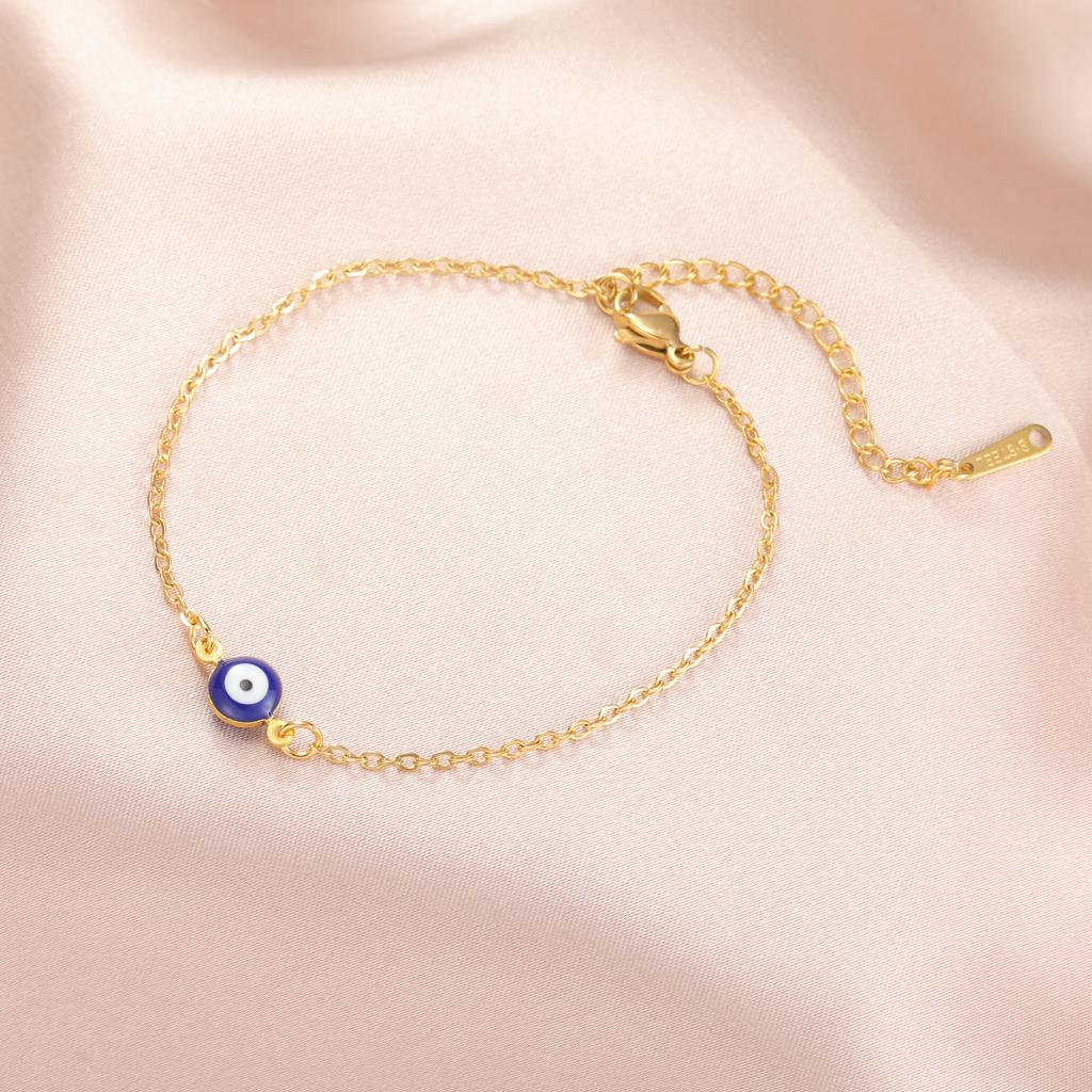 LIKGREAT Blue Evil Eye Bracelets for Women Girl Teen Protection Turkish Good Luck Bracelet Talisman Jewelry Gift