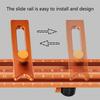 Slide Rails Design Double Head Magnetic Scribing Tool Ruler with 4Sided Clear Scale Marking Tool Portable Guiding Ruler