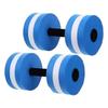 2pcs Aquatic Exercise Dumbbells EVA Foam Floating for Water Aerobics Pool Fitness Swimming Workouts Equipment