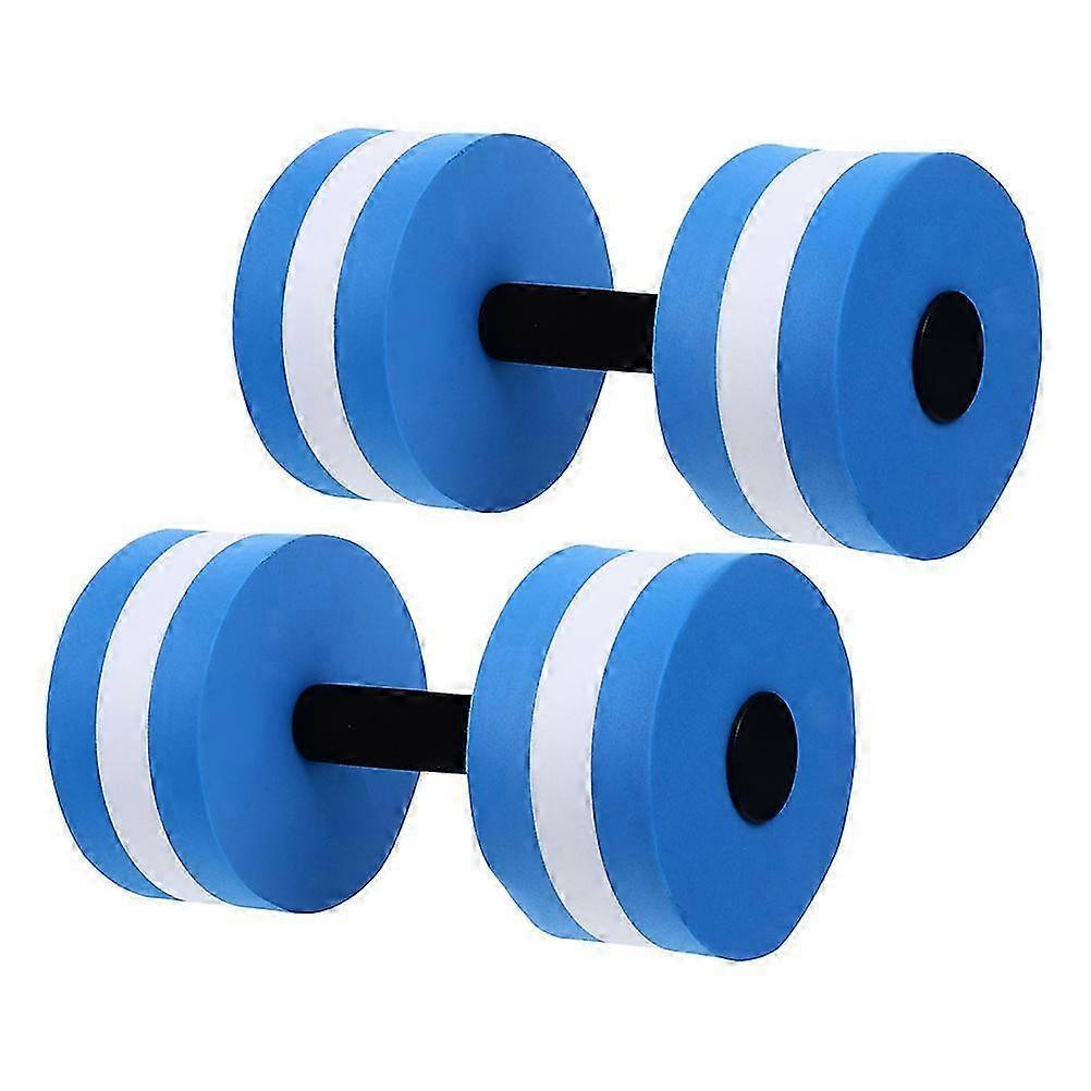 2pcs Aquatic Exercise Dumbbells EVA Foam Floating for Water Aerobics Pool Fitness Swimming Workouts Equipment