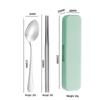 ZISIZ Portable 304 Stainless Steel 2-Piece Cutlery Set