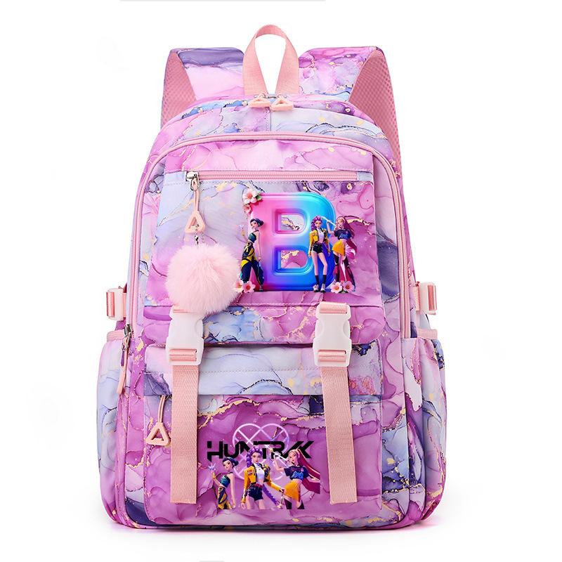 Witch Hunters Schoolbag Contrasting Color Neutral Leisure Travel Letter Backpack Animation Printing Fashion Primary And Secondary School Students