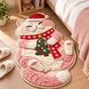 2D Cat-Shaped Area Rug Non-Slip Cartoon Carpet Cute Home Decor Carpet  Bedrooms