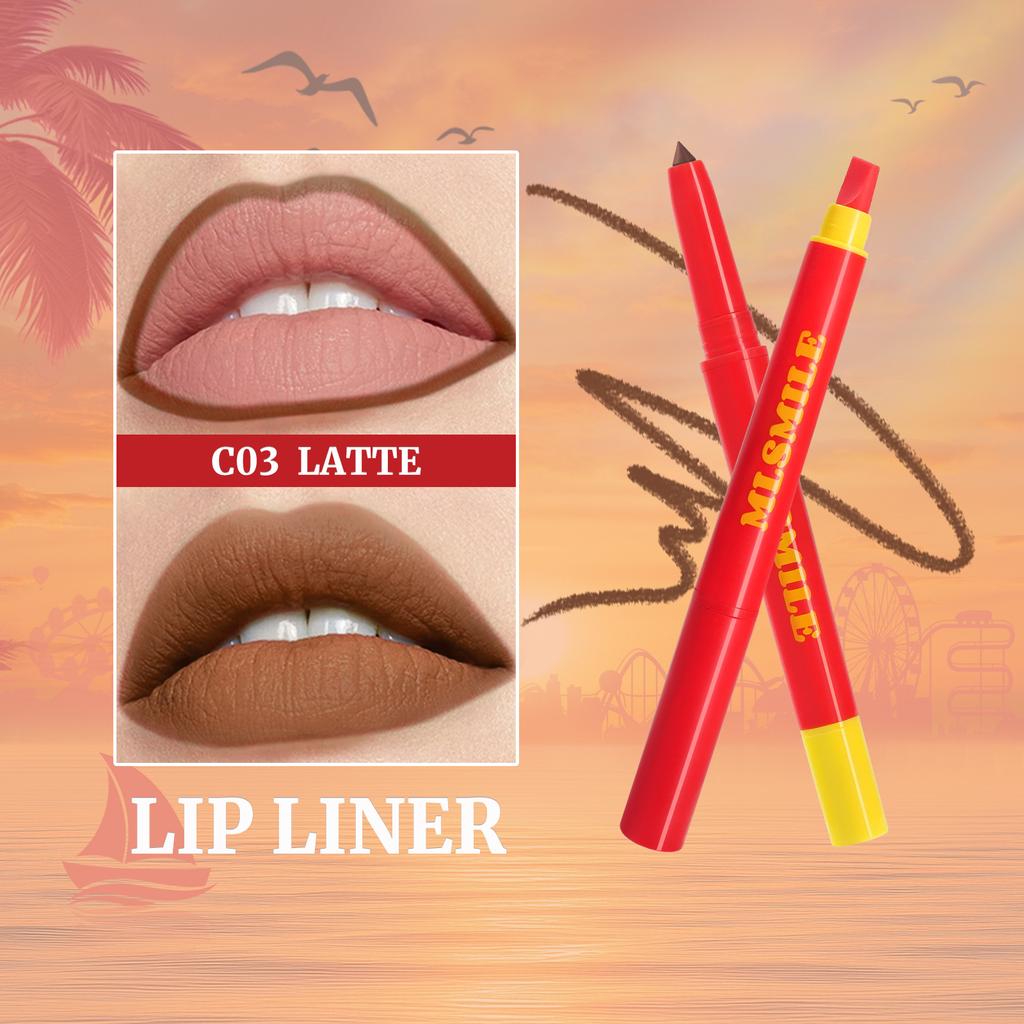 Matita Labbra Setosa Doppia Punta in Silicone Vellutata Impermeabile Antiaderente Gancio Tazza Penna Rossetto Rossetto Trucco Labbra Rossetto Nudo Sexy