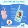 Video Walkie Talkies for Kids, Handheld 2 Pack Rechargeable Video Intercom Kids Walkies Talkies, Indoor Outdoor Toys for Family Games, Outside,Camping