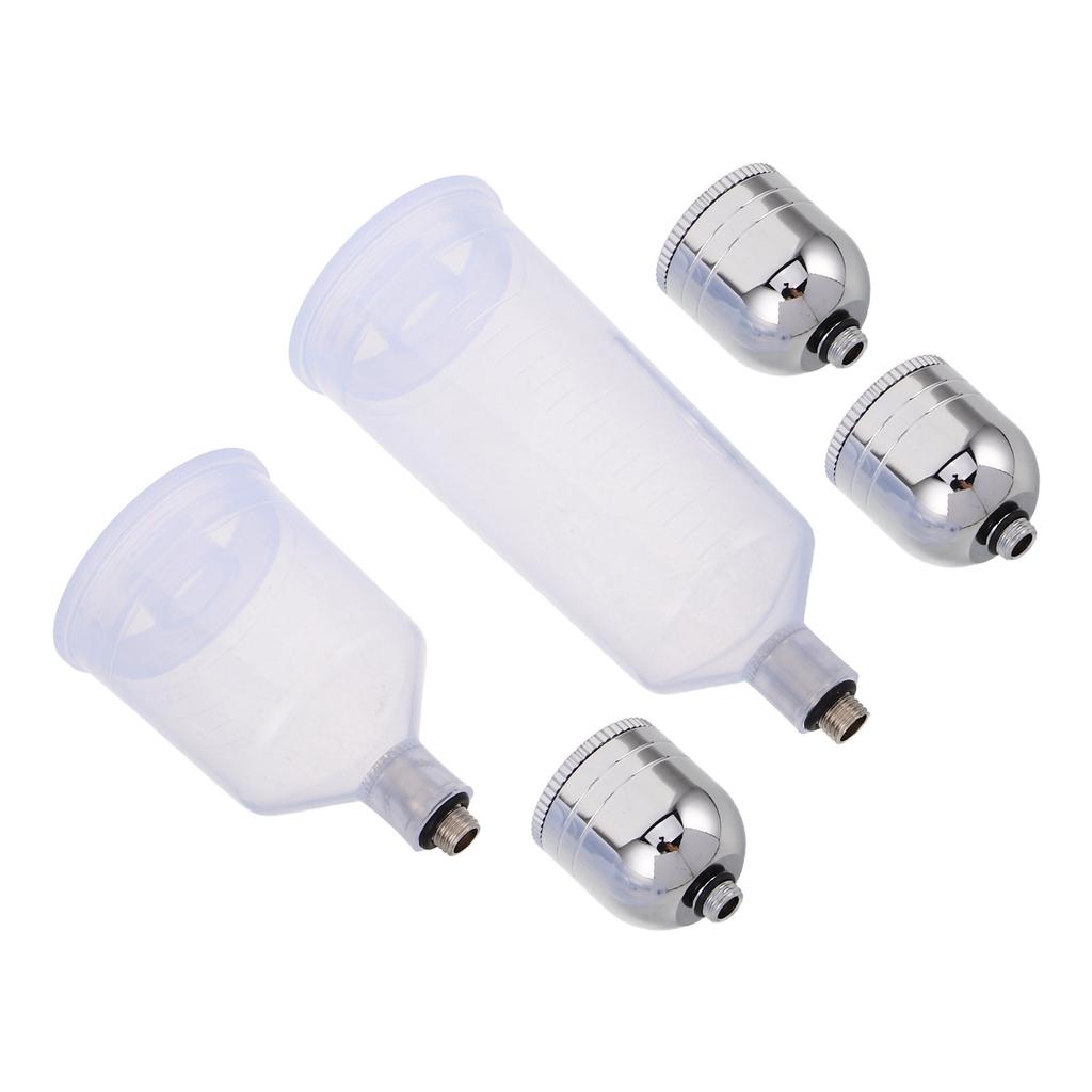 1 Set Airbrush Paint Container Detachable Plastic Replacement Cup Clear Paint Pot Spray Cup for Artists Painting Tools Supplies