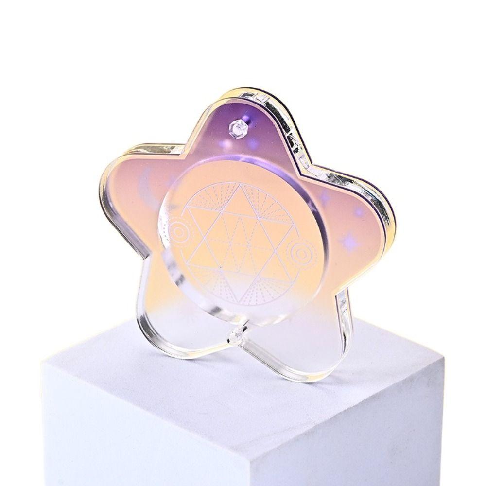 

Acrylic Anime Badge Storage Box Mini Badge Protector Cover Badge Display Cases Anime Collector s Purple-Star