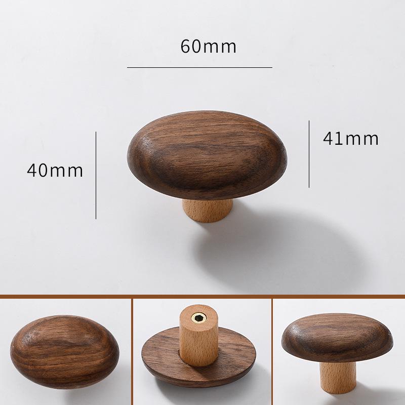 Solid Wood No-Punch Wall-Mounted Coat Hook