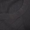 HERMES 20 Stainless Steel Gray Cotton Design Change Crew Neck Long Sleeve Knit Shirt tops S grayUsed