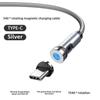 Magnetic 3-in-1 Rotating Type-C Charging and Data Cable with Elbow and Straight Bend