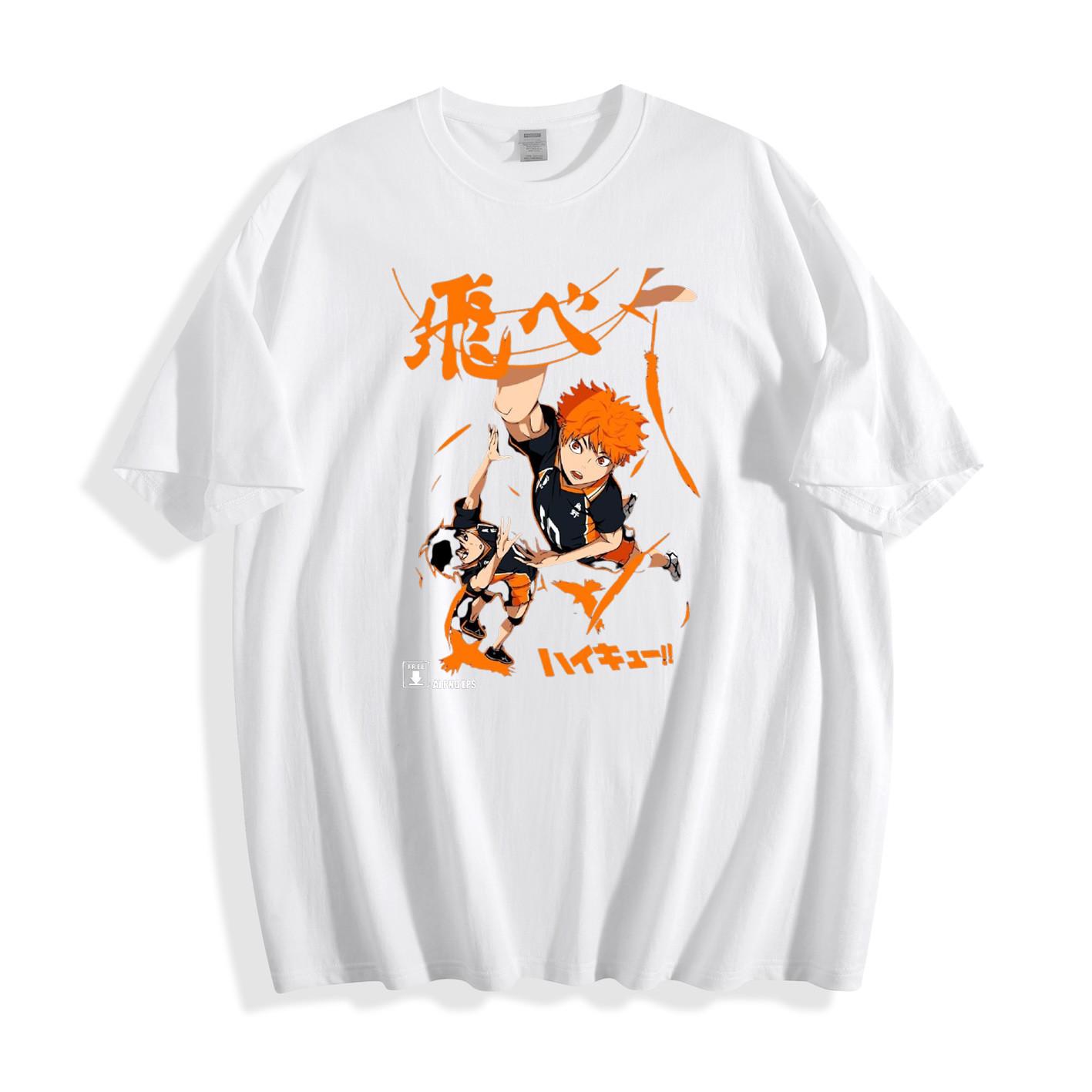 Haikyuu!! Hinata & Kageyama  Fly  Action T-Shirt-Dynamic Anime Design Unisex Tee 4XL