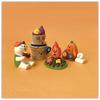 Autumn Harvest Resin Cat Figurine With Cute Cartoon Design For Gift And Collection