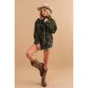 Retro fluffy winter new women's plush lapel long-sleeve jacket coat