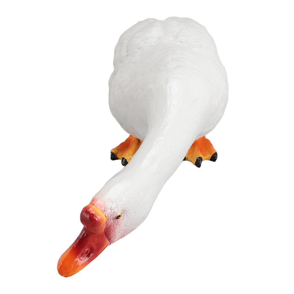 Resin Goose Statue Garden Decor Figurine Ornament for Pool Side Lawn Yard Outdoor Decoration Funny Housewarming Gift