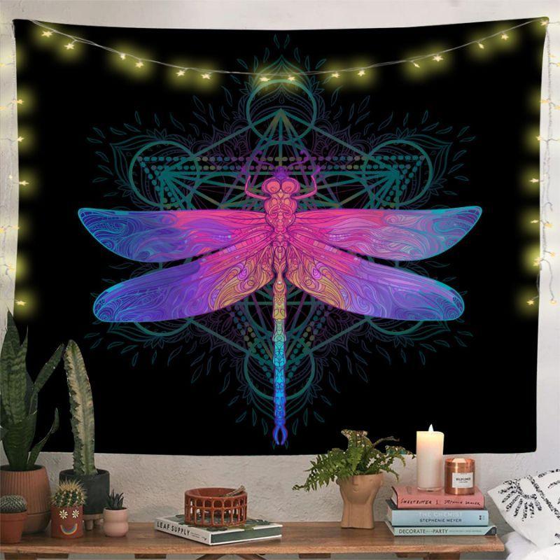 Chakra Meditation Wandteppich psychedelisch Mysteriös Spiritueller Stil Wandbehang Schlafzimmer Wohnheim Yoga Raum Dekoration