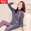 Hodo Mid-High Collar Wool Blend Thermal Underwear Set