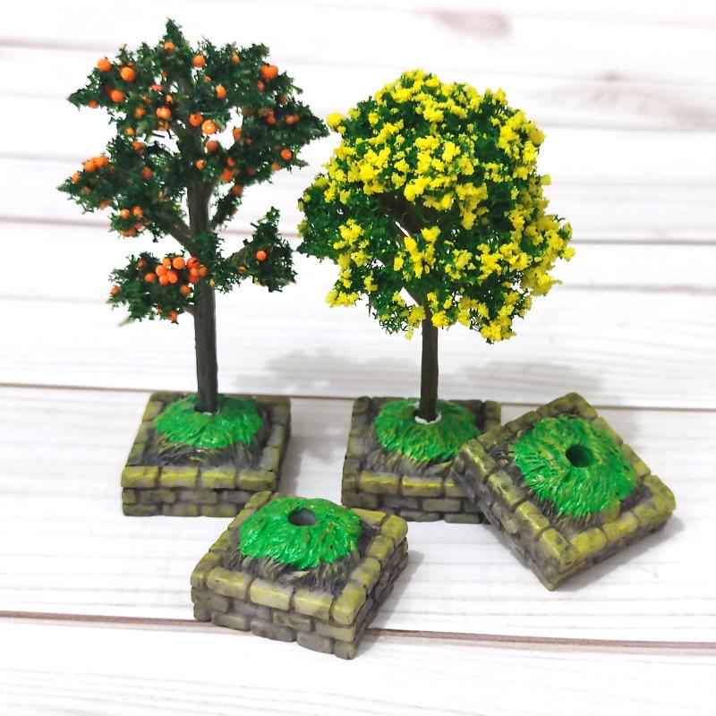 Mini Cherry Blossom Bonsai: Artificial Green Plant Decoration for Micro Landscapes.