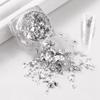 1 PC Sparkly Foil Nails Sequins Irregular Aluminum Gold Design Set Nail Glitter Flakes Gel DIY Manicure Accessories
